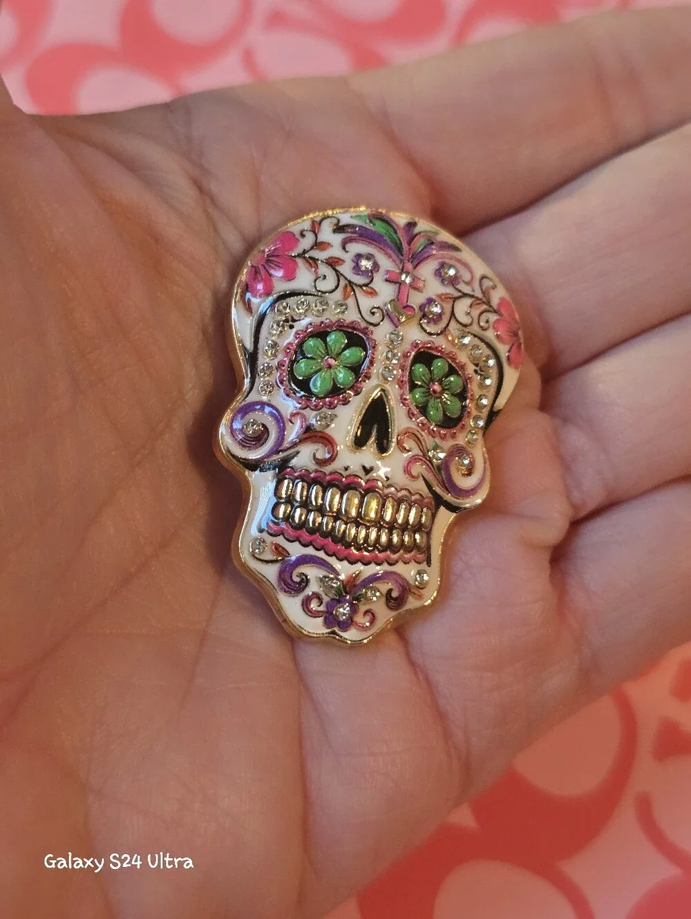 Sugar Skull Brooch NEW